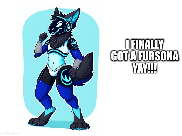 The fursona is named nova | I FINALLY GOT A FURSONA
YAY!!! | made w/ Imgflip meme maker