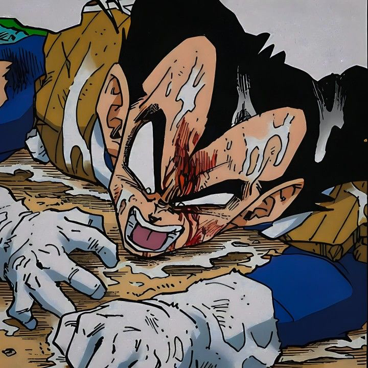 Vegeta Beat Up Blank Meme Template