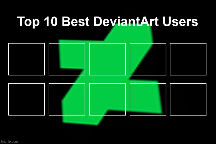 Top 10 Best Deviantart Users | image tagged in deviantart,best,funny meme,get to know fill in the blank | made w/ Imgflip meme maker