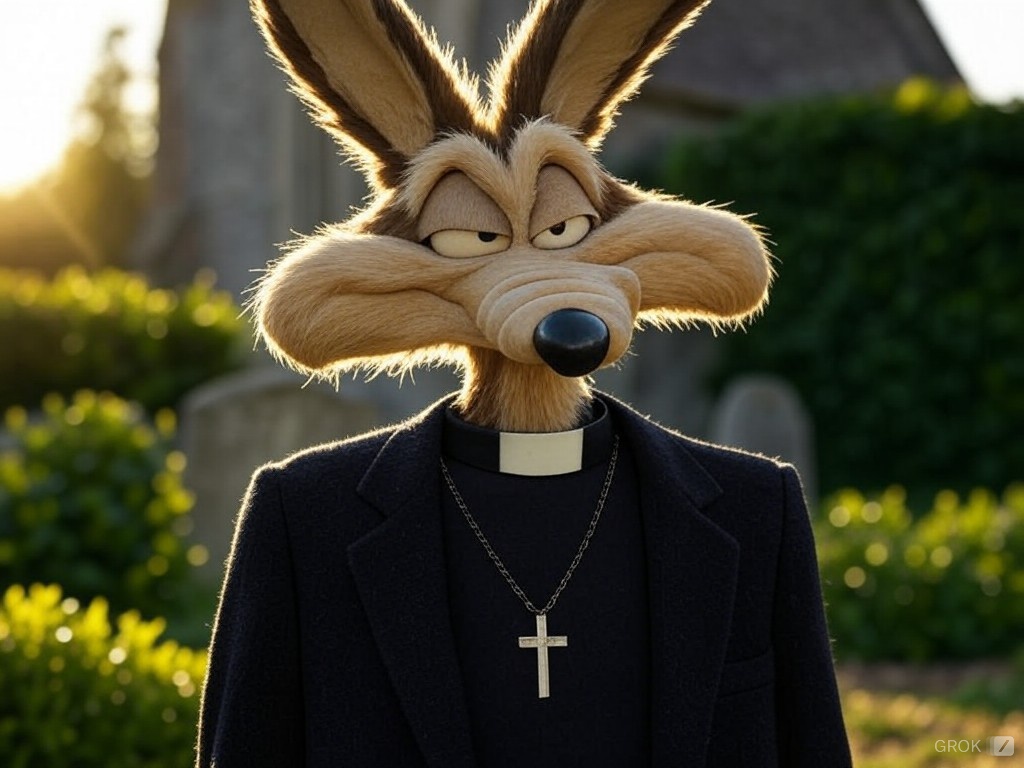 Wile E Coyote vicar Blank Meme Template