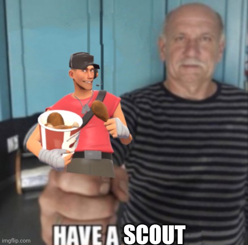 Have A X | SCOUT | image tagged in have a x | made w/ Imgflip meme maker