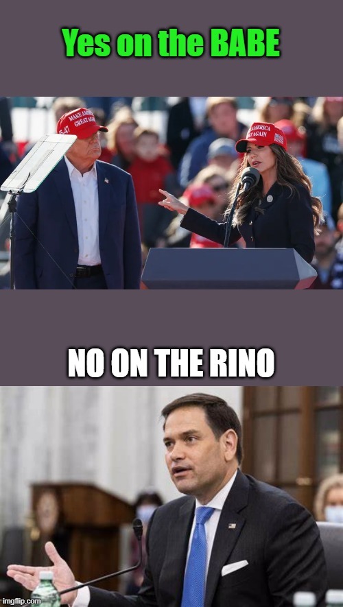 THINK MCCAIN with a accent, no no Rubio.. | made w/ Imgflip meme maker