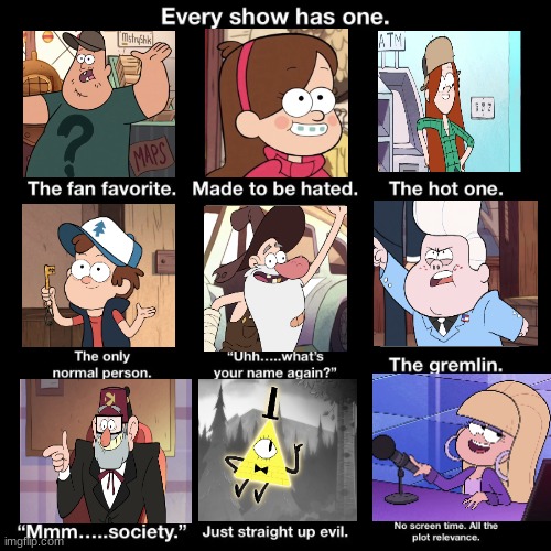 Every show has one | image tagged in gravity falls | made w/ Imgflip meme maker