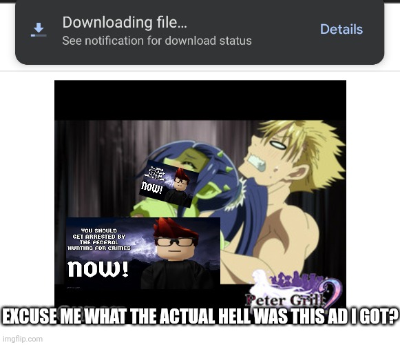 Okay so now I get cursed ads... (I censored the disgusting parts) | EXCUSE ME WHAT THE ACTUAL HELL WAS THIS AD I GOT? | image tagged in ads,cursed,wtf,nsfw,nsfw ads | made w/ Imgflip meme maker