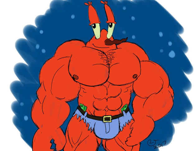 Buff Mr Krabs Blank Meme Template