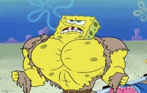 Buff SpongeBob Blank Meme Template