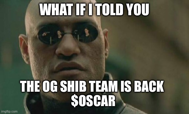 Matrix Morpheus Meme | WHAT IF I TOLD YOU; THE OG SHIB TEAM IS BACK  

$OSCAR | image tagged in memes,matrix morpheus | made w/ Imgflip meme maker
