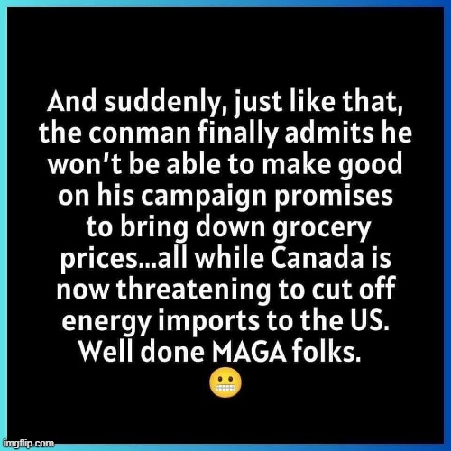 Not Surprised | image tagged in donald trump,maga,canada,usa | made w/ Imgflip meme maker