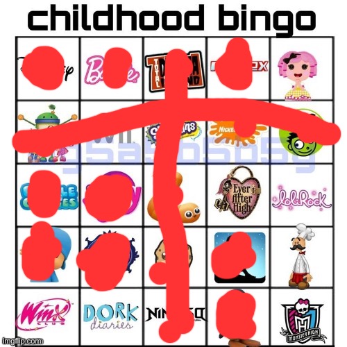 i was raised with a sister stfu | image tagged in childhood bingo | made w/ Imgflip meme maker