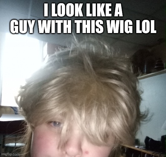 Do I? | I LOOK LIKE A GUY WITH THIS WIG LOL | made w/ Imgflip meme maker