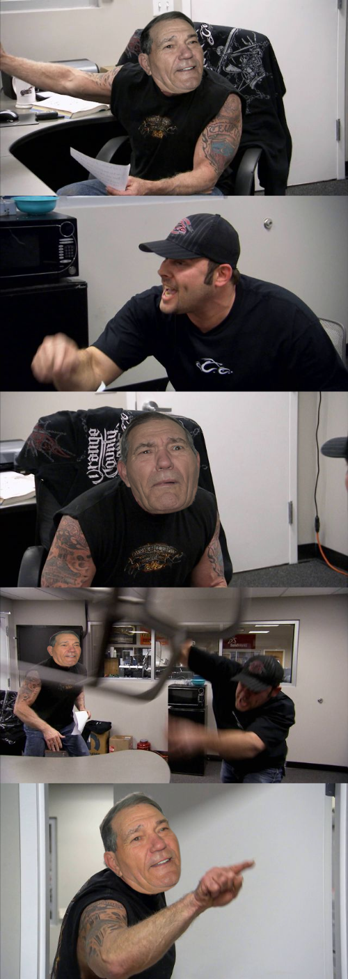 LA choppers staring kewlew Blank Meme Template