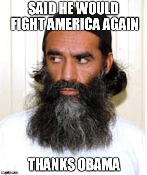 SAID HE WOULD FIGHT AMERICA AGAIN THANKS OBAMA | made w/ Imgflip meme maker