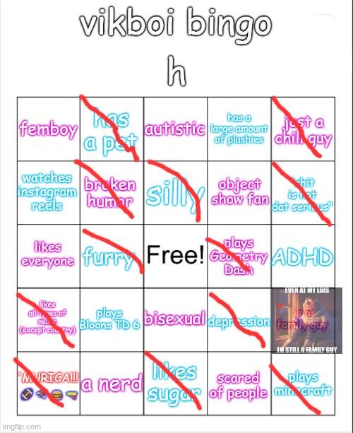 vikboi bingo | image tagged in vikboi bingo | made w/ Imgflip meme maker