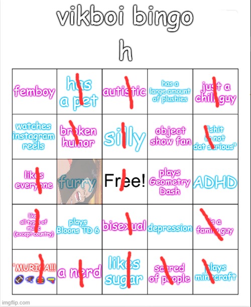 vikboi bingo | image tagged in vikboi bingo | made w/ Imgflip meme maker