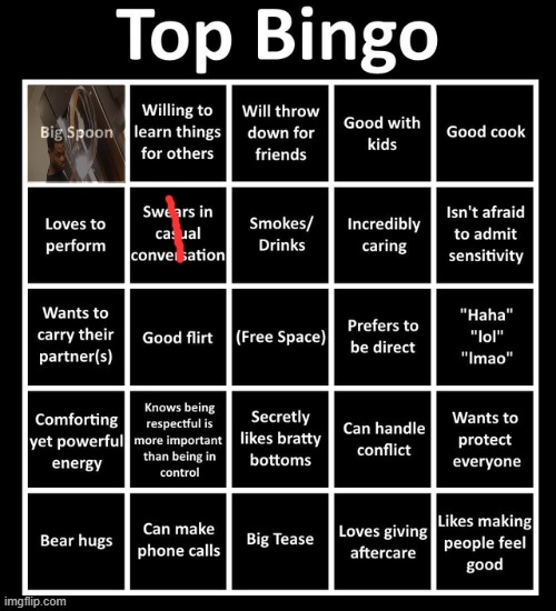 yeah this fucking sucks | image tagged in top bingo | made w/ Imgflip meme maker