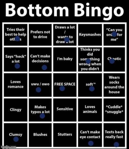 Seems accurate | image tagged in bottom bingo | made w/ Imgflip meme maker