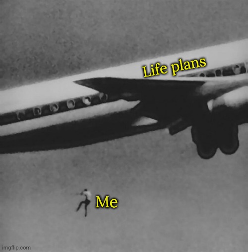 Everything's going well | Life plans; Me | image tagged in life,dark humor | made w/ Imgflip meme maker