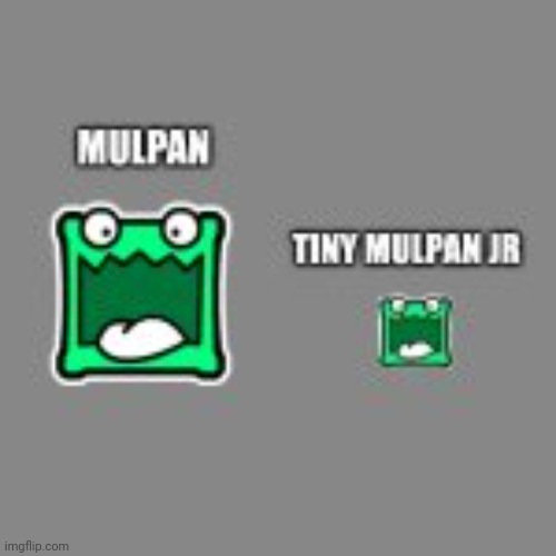 Mulpan and tiny mulpan! | image tagged in mulpan and tiny mulpan | made w/ Imgflip meme maker