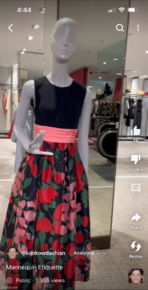 Floral Kummerbund Waist Dress | image tagged in fashion,carolina herrera,bloomingdales,new york city,444,brian einersen | made w/ Imgflip meme maker