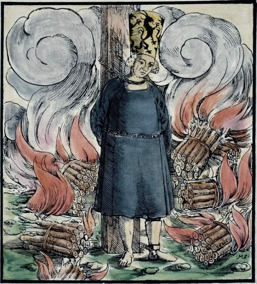 Medieval pyre Blank Meme Template