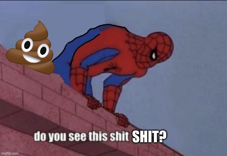 Spider-Man Do You See this | SHIT? | image tagged in spider-man do you see this | made w/ Imgflip meme maker