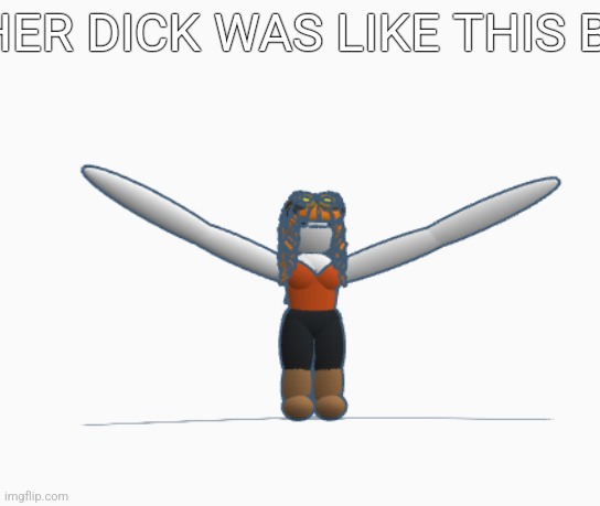 HER DICK WAS LIKE THIS BIG | made w/ Imgflip meme maker