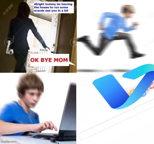 OK Bye Mom | image tagged in ok bye mom | made w/ Imgflip meme maker