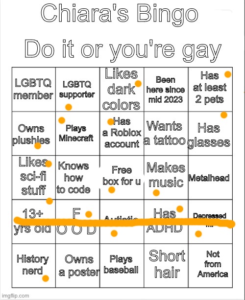 welp | image tagged in chiara's bingo | made w/ Imgflip meme maker