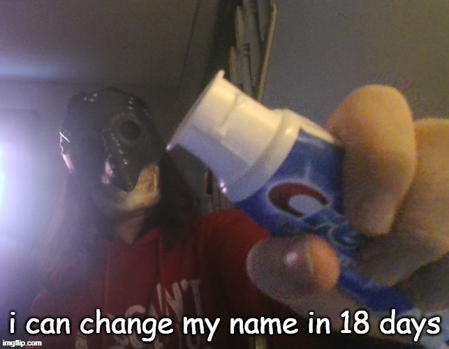 i typed this title with my beak | i can change my name in 18 days | image tagged in i typed this title with my beak | made w/ Imgflip meme maker
