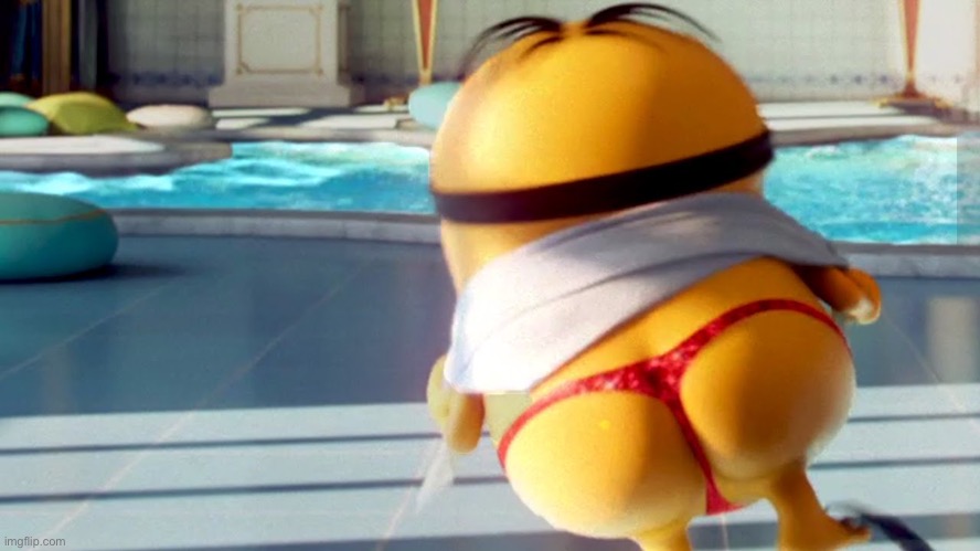 Minion butt | image tagged in minion butt | made w/ Imgflip meme maker