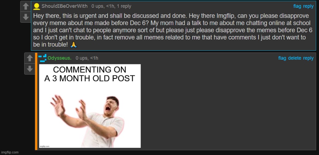 this ain't even an msmg gimmick alt this is blue who posted this to random streams idek | made w/ Imgflip meme maker