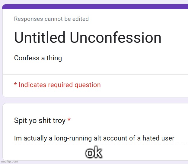 ok | made w/ Imgflip meme maker