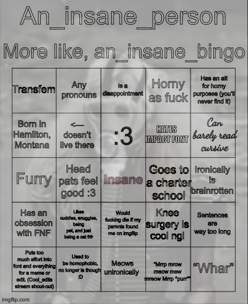 bruh my bingo wasnt even this bad | made w/ Imgflip meme maker