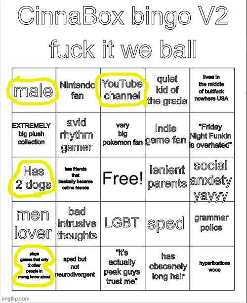 CinnaBox bingo 2 | image tagged in cinnabox bingo 2 | made w/ Imgflip meme maker