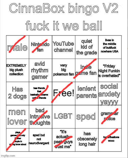 CinnaBox bingo 2 | image tagged in cinnabox bingo 2 | made w/ Imgflip meme maker