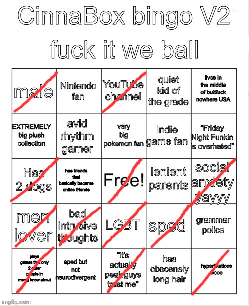 CinnaBox bingo 2 | image tagged in cinnabox bingo 2 | made w/ Imgflip meme maker