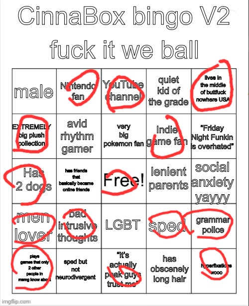 CinnaBox bingo 2 | image tagged in cinnabox bingo 2 | made w/ Imgflip meme maker