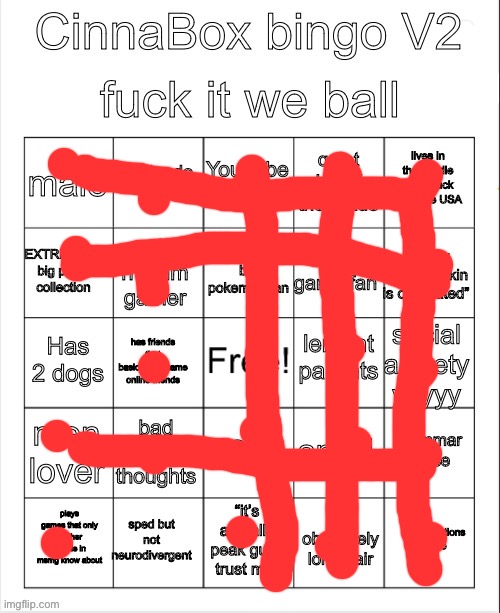 CinnaBox bingo 2 | image tagged in cinnabox bingo 2 | made w/ Imgflip meme maker