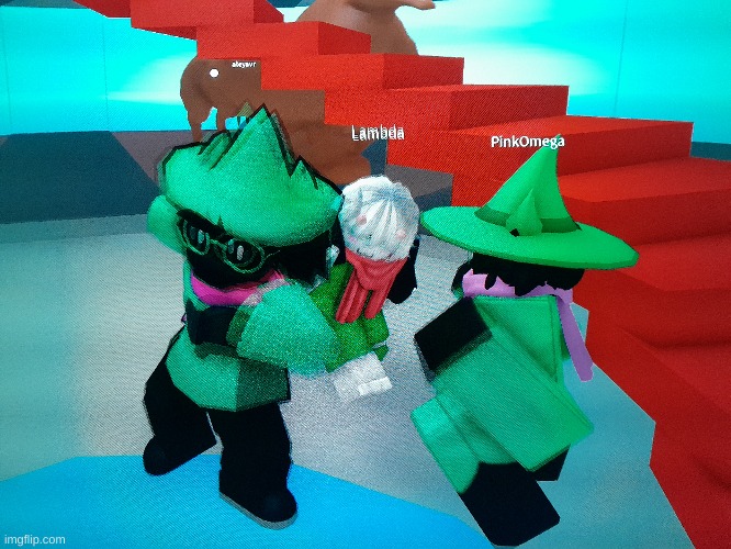 HECK YEAH!! | image tagged in deltarune,ralsei,trinity,roblox | made w/ Imgflip meme maker