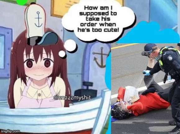 How am I supposed to take his order when he's too cute! | image tagged in how am i supposed to take his order when he's too cute | made w/ Imgflip meme maker