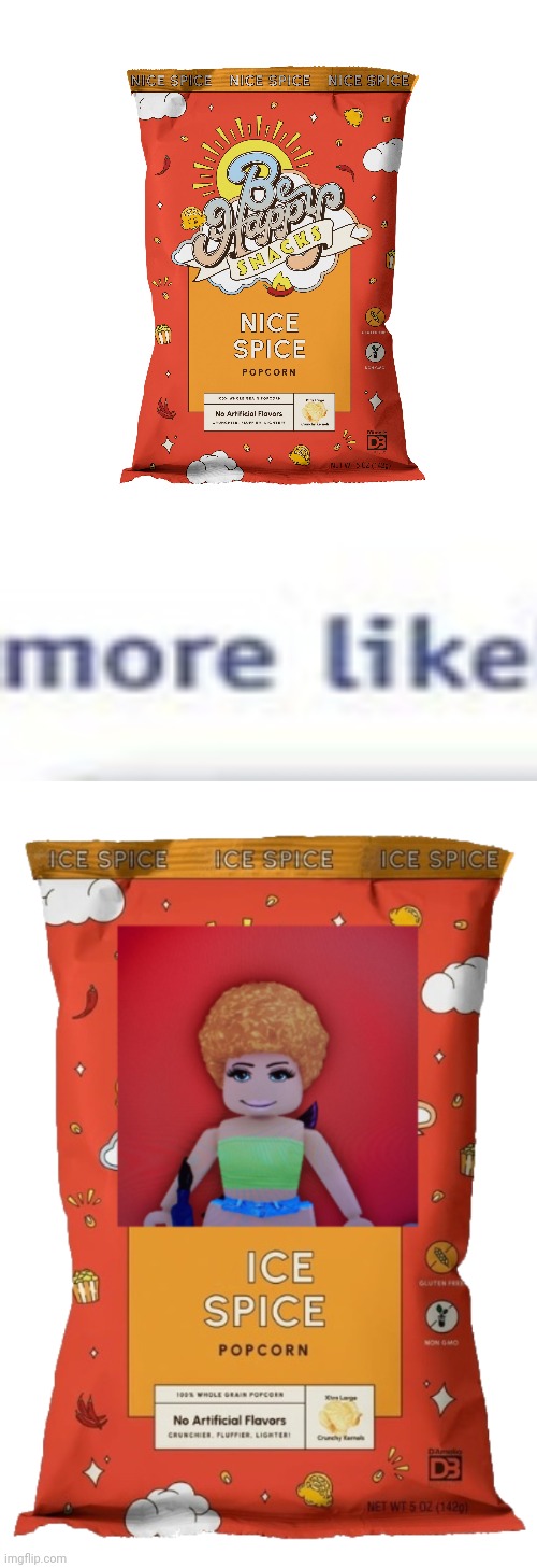 Ice Spice popcorn | image tagged in ice spice popcorn,memes,cribmart | made w/ Imgflip meme maker