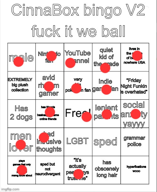 CinnaBox bingo 2 | image tagged in cinnabox bingo 2 | made w/ Imgflip meme maker