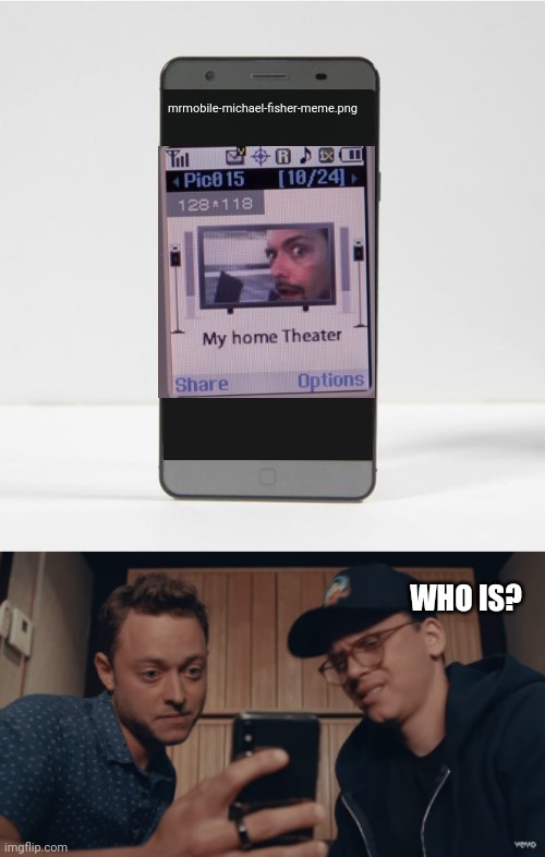 Mrmobile Michael Fisher Meme | mrmobile-michael-fisher-meme.png; WHO IS? | image tagged in mrmobile michael fisher meme,memes,funny,mrmobile | made w/ Imgflip meme maker