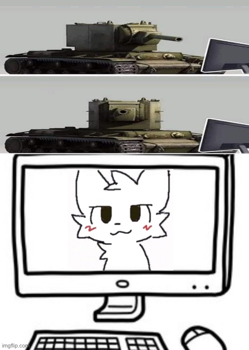 *Chuckles in HE* | image tagged in guy staring at computer | made w/ Imgflip meme maker