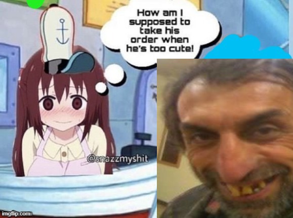 How am I supposed to take his order when he's too cute! | image tagged in how am i supposed to take his order when he's too cute | made w/ Imgflip meme maker