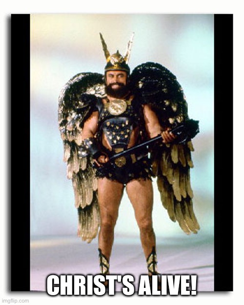 Christmas Flash Gordon | CHRIST'S ALIVE! | image tagged in flash gordon | made w/ Imgflip meme maker