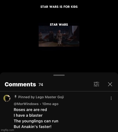 Roses shouldnt be red | image tagged in star wars,cursed | made w/ Imgflip meme maker