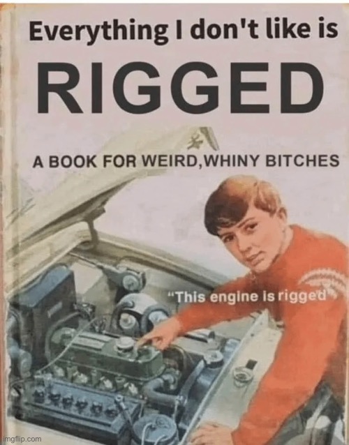 High Quality Everything I don't like is rigged Blank Meme Template