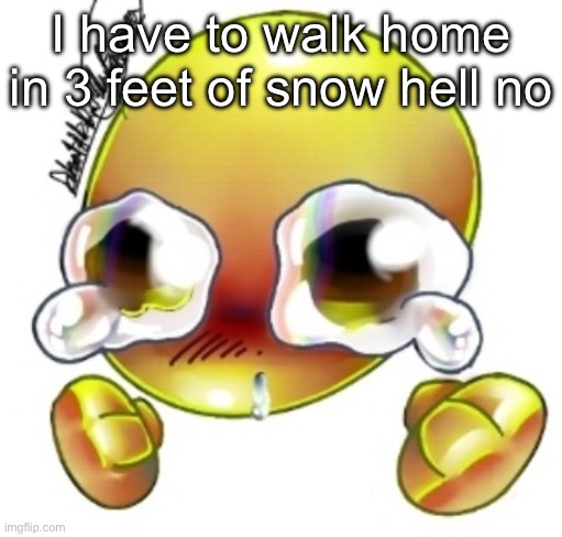 Ggghhhhhghghghhhgh | I have to walk home in 3 feet of snow hell no | image tagged in ggghhhhhghghghhhgh | made w/ Imgflip meme maker