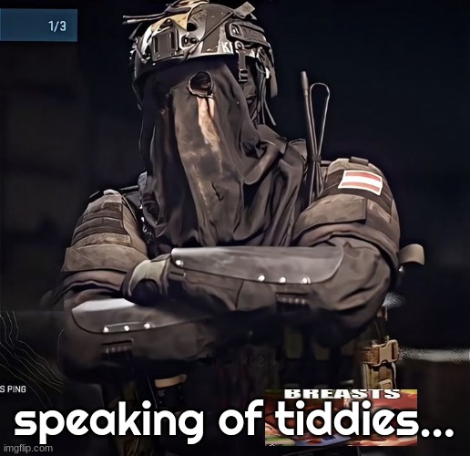 killing myself | speaking of tiddies... | image tagged in col konig announcement 1 | made w/ Imgflip meme maker